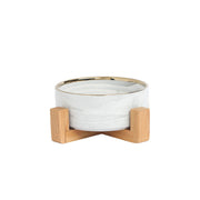 Plato Cerámica 850 ml single Mármol dorado