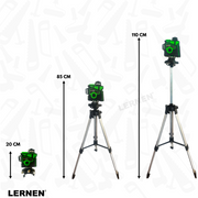 Laser 12 Líneas + Maletín + Trípode Verde