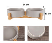 Plato Cerámica 850 ml doble Mármol dorado