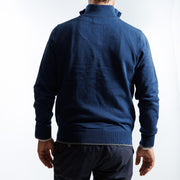 Sweater Azul Piedra Cuello alto  Cierre I25