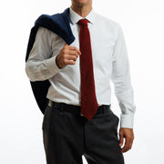 Camisa  Blanca Rombo Etiqueta Roja Texturada I25-1.1