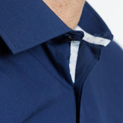 Camisa  Etiqueta Roja Lisa Azul V24-1.1