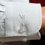 Camisa  Blanca Rombo Etiqueta Roja Texturada I25-1.1