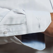 Camisa  Etiqueta Roja  Blanca Texturada Espiga I25-1.0