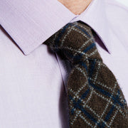 Camisa  Etiqueta Roja Lila Fil a Fil  I25-1.0