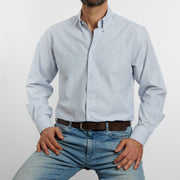 Camisa  Etiqueta Roja Líneas azules I24-1.3