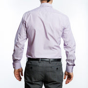 Camisa  Etiqueta Roja Lila Fil a Fil  I25-1.0