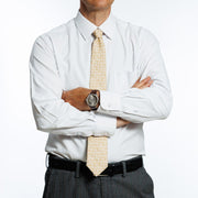 Camisa  Etiqueta Roja Blanca Texturada Mini espiga I25-1.0