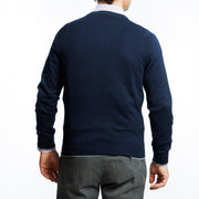 Sweater Azul Marino Escote en V