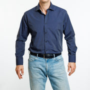 Camisa  Azul Fil a Fil Etiqueta Roja V24-25-1.2