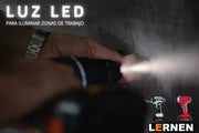 Taladro Percutor Destornillador Inalámbrico 21v + 2 Baterías